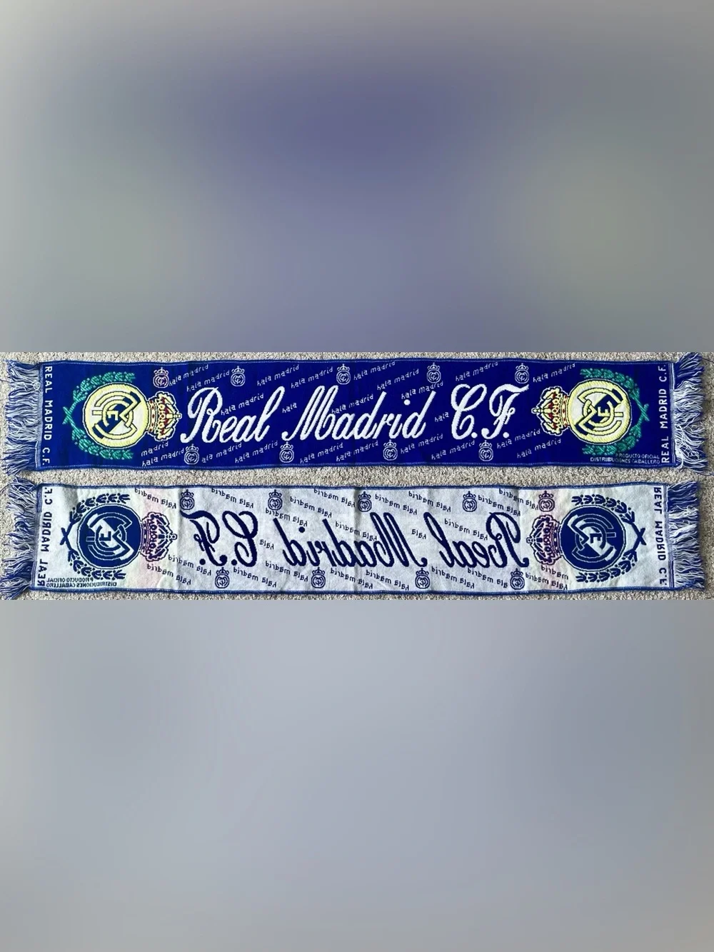 Real Madrid CF Hala Madrid Spain Soccer Scarf